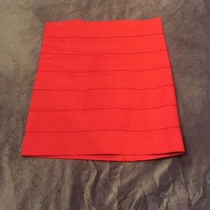 Red bandage skirt